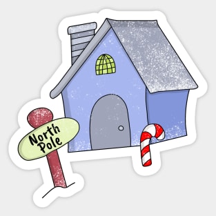 North Pole Sticker